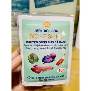 ￼Men Tiêu Hóa Cho Cá Bio - Fish MV Gói 10 gram Hàng Công Ty