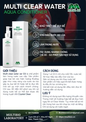 ￼Chế Phẩm Làm Trong Nước Multi Clear Water Ver.03