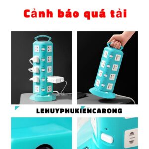 ￼Ổ Điện Đa Năng Có USB Thông Minh Chịu Tải Chống Giật Chống Nước Công Suất Lớn Dây Dài 1 Mét 8 Hàng Cao Cấp