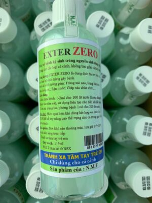 EXTER ZERO - Chuyên trị mỏ neo, trùng bánh xe, thuỷ tức, sán, rận nước trên cá (115ml)