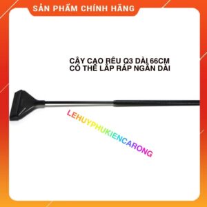 ￼Cạo Rêu Bể Cá Inox Có Thể Lắp Ráp Ngắn Dài Kích Thước Tối Đa 66cm Chính Hãng QANVEE Q3, Tặng Kèm 10 Lưỡi Cạo Chuyên Dụng