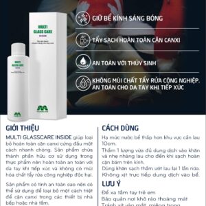 ￼MULTI GLASS CARE inside/outside | Dung Dịch Tẩy Cặn Canxi, Nước Lau Kính| Chuyên Dụng Cho Bể Thủy Sinh Cá Cảnh