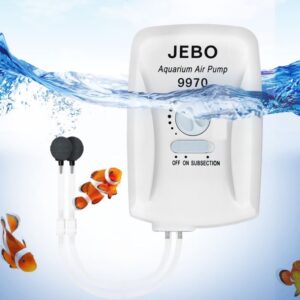 Máy sủi oxy tích điện 2 vòi Jebo 9970 công suất 3.5w siêu êm