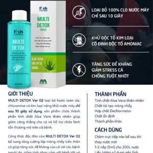 Multi Detox Ver 02 | Dung Dịch Khử Clo, Kim Loại, Chống Sốc, Giảm Stress Cho Cá