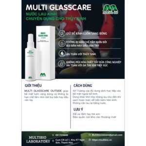 ￼MULTI GLASS CARE inside/outside | Dung Dịch Tẩy Cặn Canxi, Nước Lau Kính| Chuyên Dụng Cho Bể Thủy Sinh Cá Cảnh