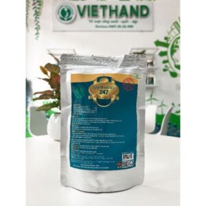 ￼Men Vi Sinh Bổ Gan Tụy Cho Tôm Cá Ốc VIETHAND 247 gói 200gam/Ức chế khuẩn gan tụy/ Bắt lợn cợn/Siêu trong.