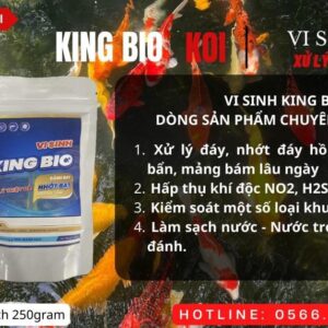 ♻️ Dòng sản phẩm chuyên xử lý đáy - nhớt bạt hồ cá VI SINH KING BIO 👑